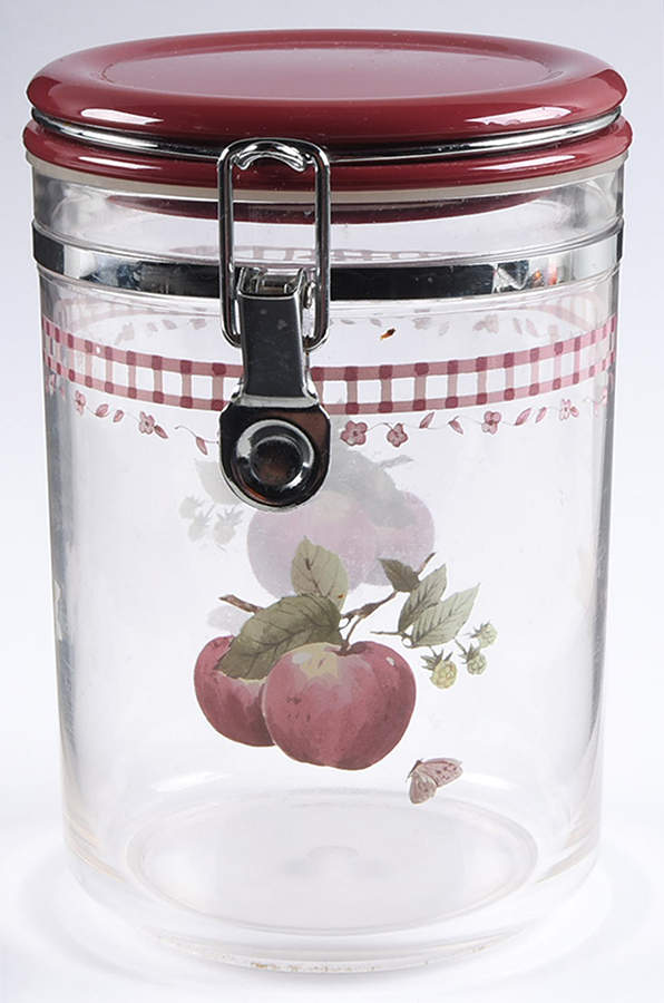 Delicious Large Acrylic Storage Jar with Hinged Lid by Pfaltzgraff-1