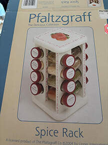 Delicious Glass Jar for Lazy Susan Spice Jar Set by Pfaltzgraff-1