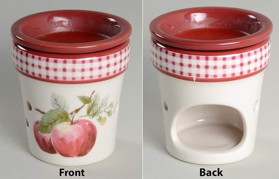 Delicious 2 Pc Wax Tart Burner/Warmer (Bowl & Candle Base) by Pfaltzgraff-1