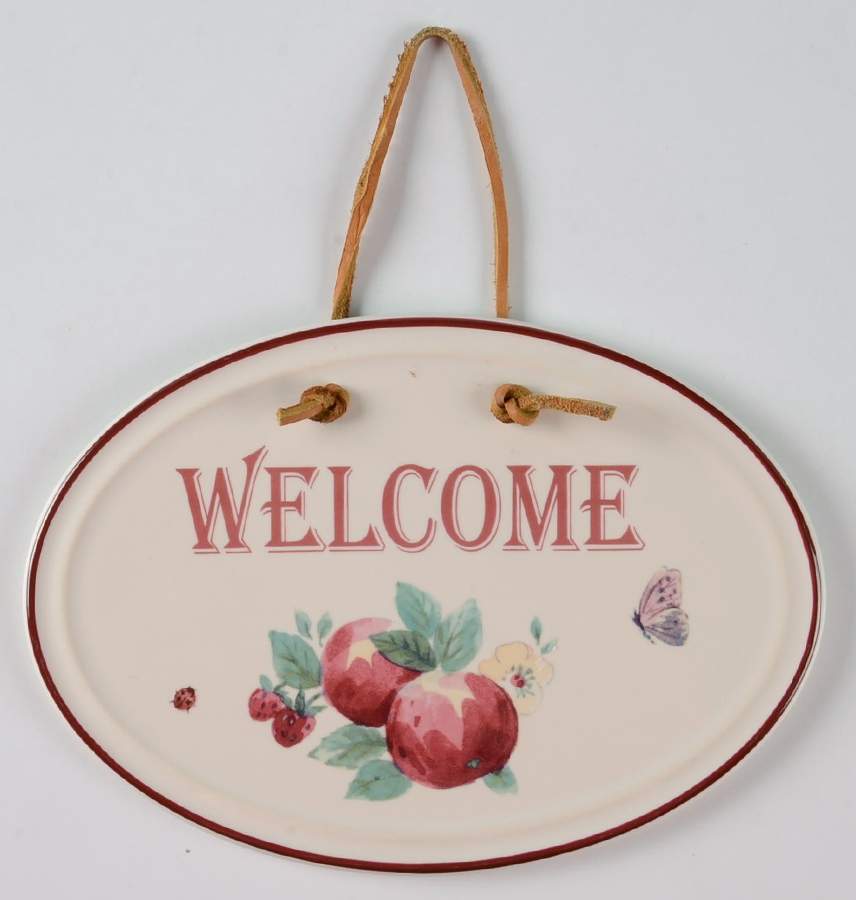 Delicious "Welcome" Wall Plaque by Pfaltzgraff-1