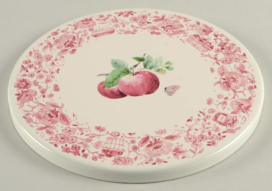 Delicious 10" Individual Tin Round Stove Cover by Pfaltzgraff-1