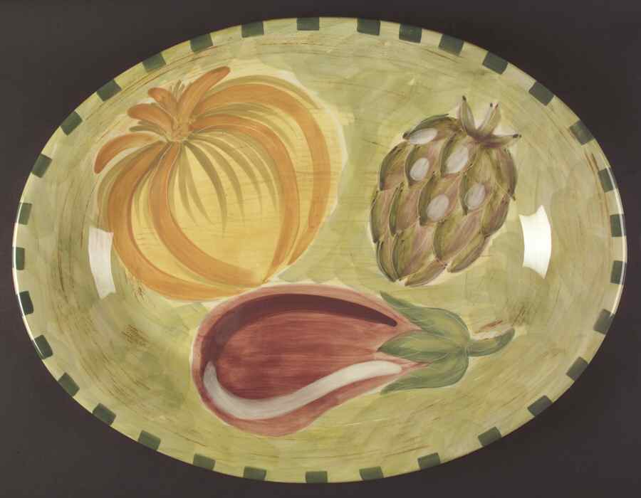 Central Market 18" Oval Serving Platter by Pfaltzgraff-1