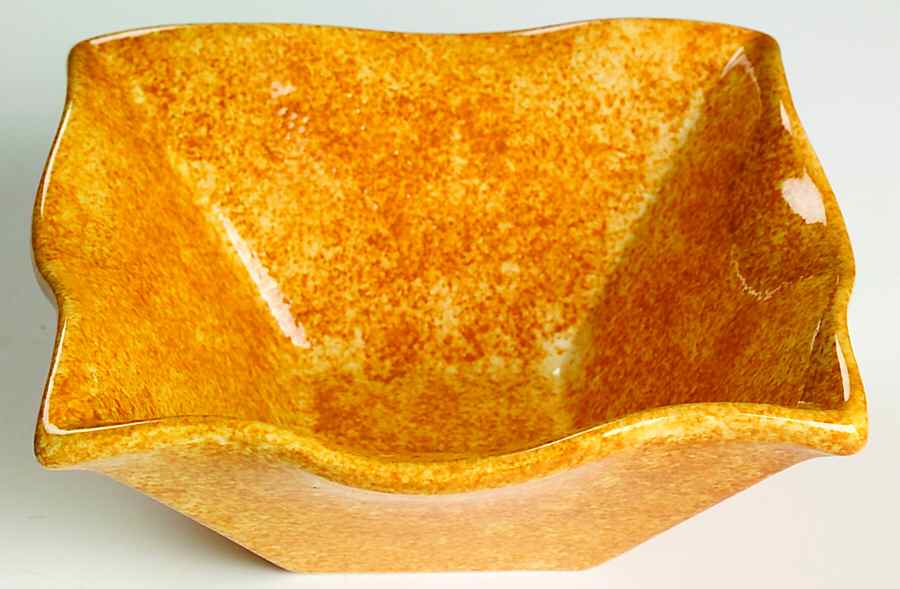 Onde Amber (Gold) Square Cereal Bowl by Presenttense-1