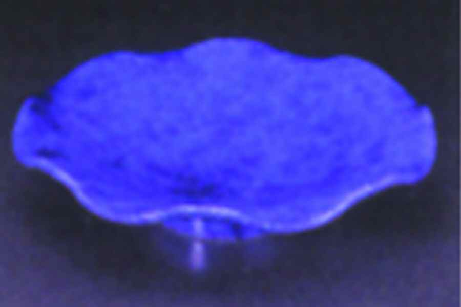 Onde Blu (Blue) Footed Bowl by Presenttense-1