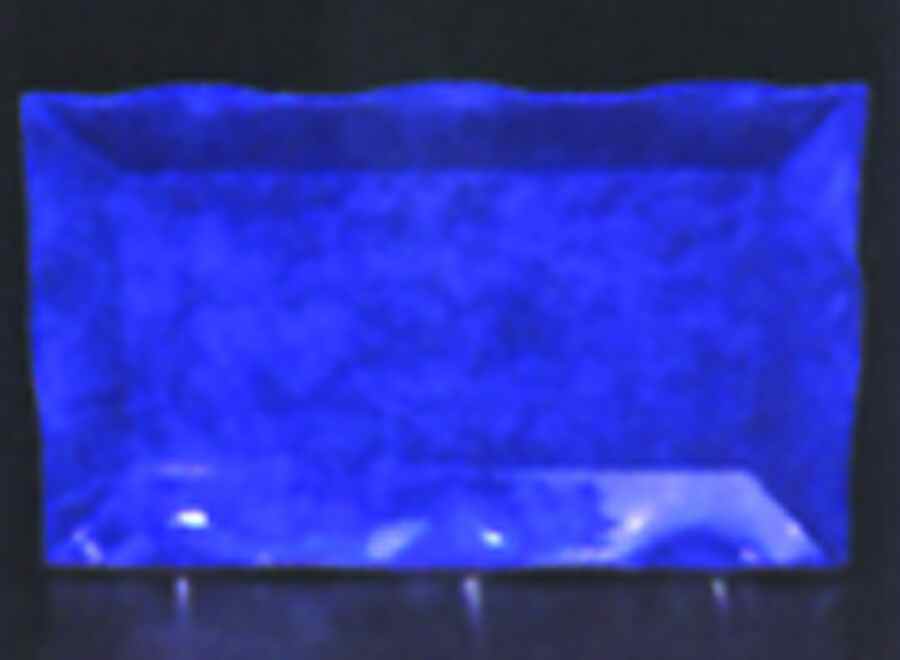 Onde Blu (Blue) 18" Rectangular Serving Platter by Presenttense-1