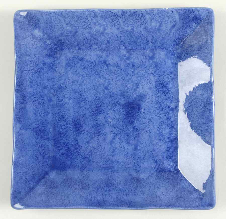 Onde Blu (Blue) Square Dinner Plate by Presenttense-1