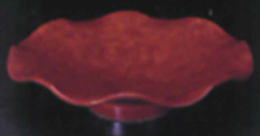Onde Terra (Rust Brown) Footed Bowl by Presenttense-1