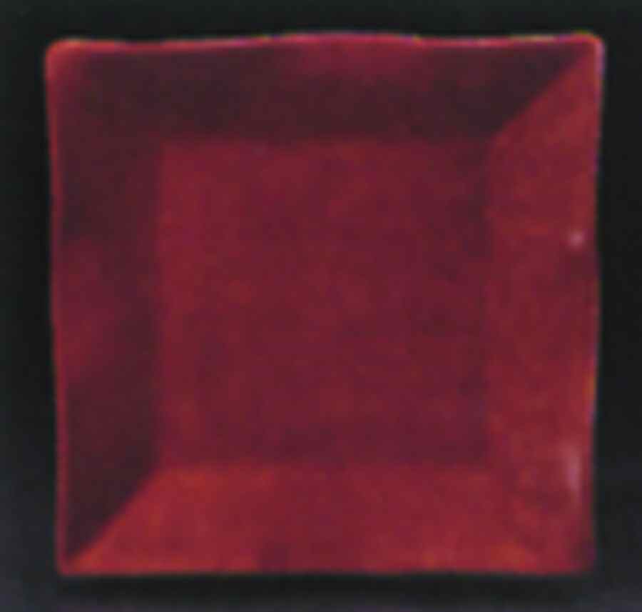 Onde Terra (Rust Brown) Square Dinner Plate by Presenttense-1