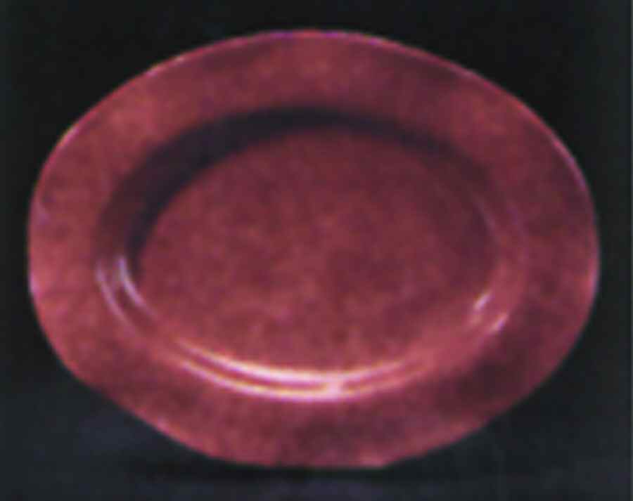 Onde Terra (Rust Brown) 17" Oval Serving Platter by Presenttense-1