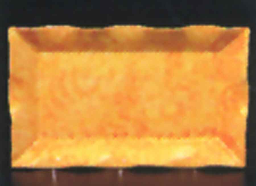 Onde Giallo (Yellow) 18" Rectangular Serving Platter by Presenttense-1