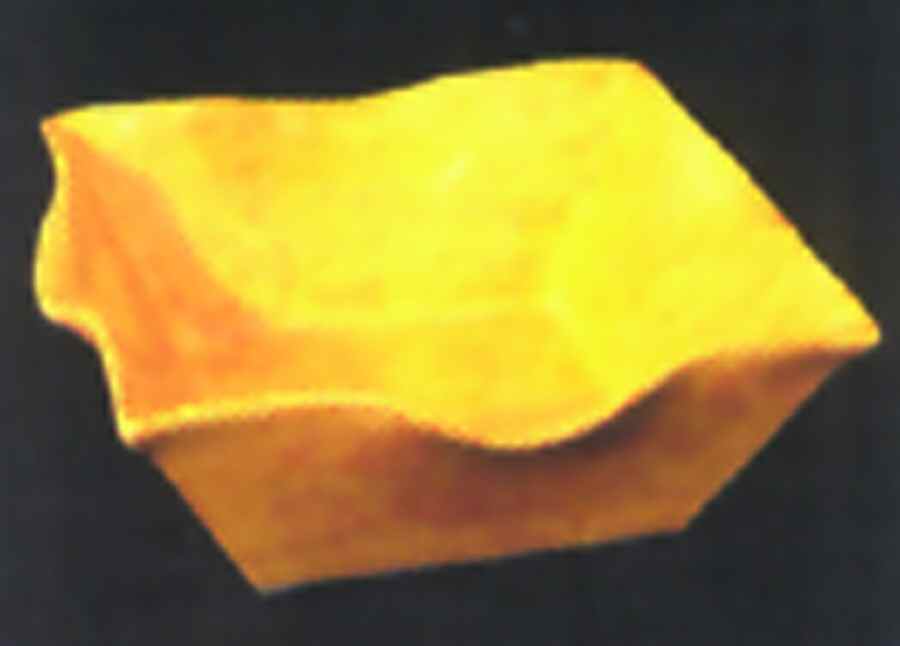 Onde Giallo (Yellow) 11" Square Vegetable Bowl by Presenttense-1