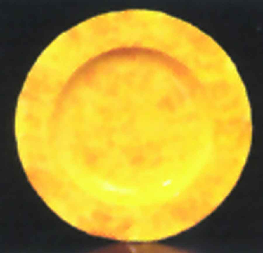 Onde Giallo (Yellow) 15" Chop Plate (Round Platter) by Presenttense-1