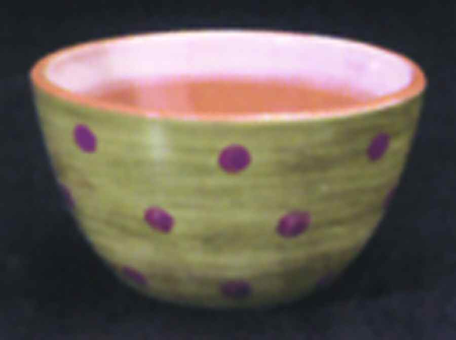 Stripes and Dots Green Coupe Cereal Bowl by Presenttense-1