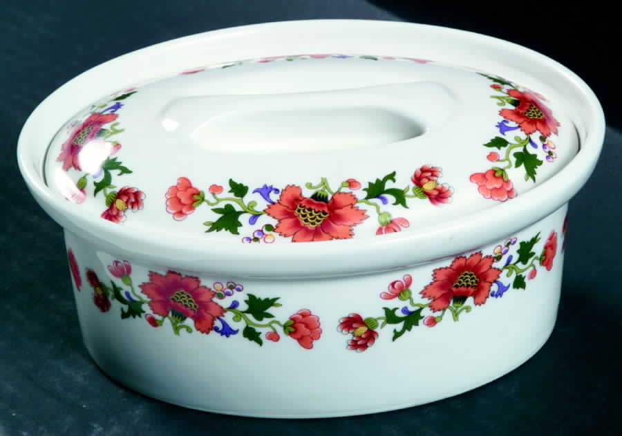 Florence 1 Quart Oval Covered Casserole by Porcelaine d'Art-1