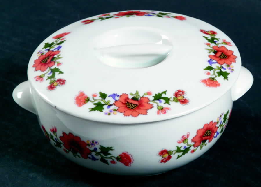 Florence Individual Casserole & Lid by Porcelaine d'Art-1