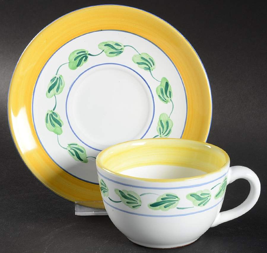 Crispin Flat Cup & Saucer Set by Presenttense-1