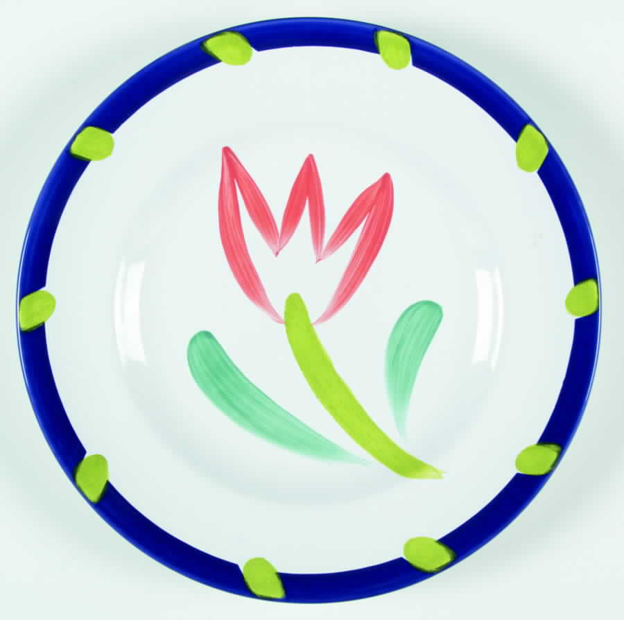Coquette Blue Dinner Plate by Presenttense-1
