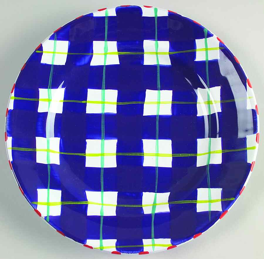 Coquette Blue Accent Salad Plate by Presenttense-1