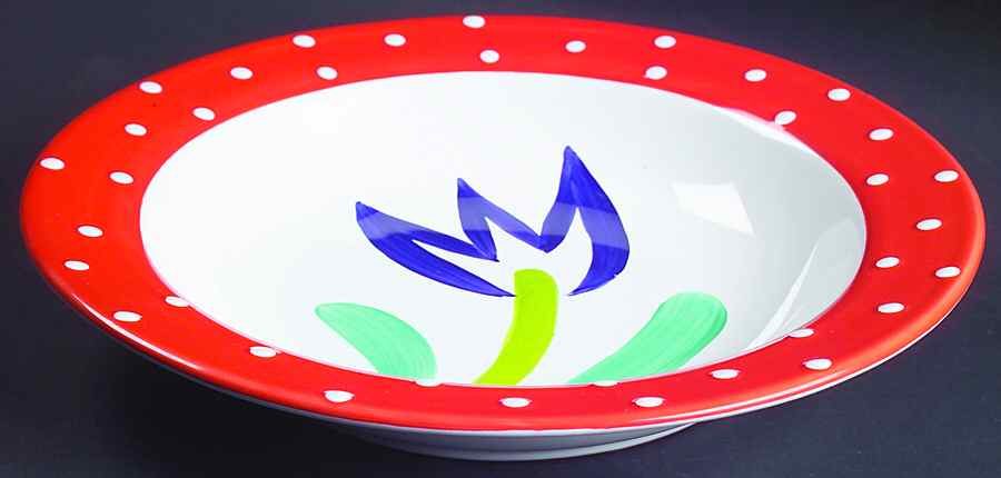 Coquette Blue Individual Dinner/Pasta Bowl by Presenttense-1