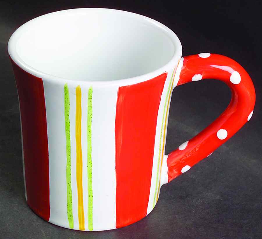 Coquette Red Accent Mug by Presenttense-1