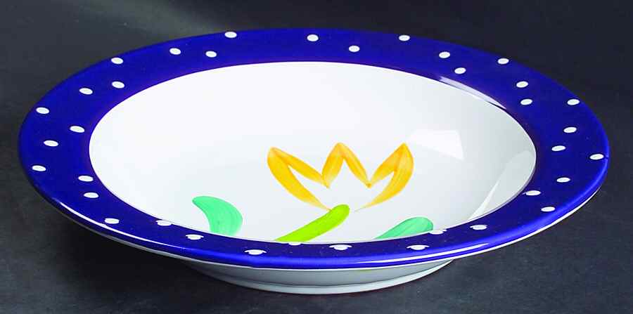 Coquette Yellow Individual Dinner/Pasta Bowl by Presenttense-1