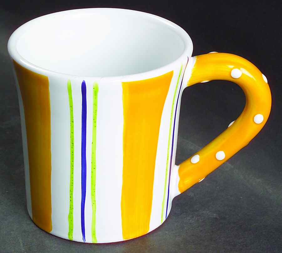Coquette Yellow Accent Mug by Presenttense-1
