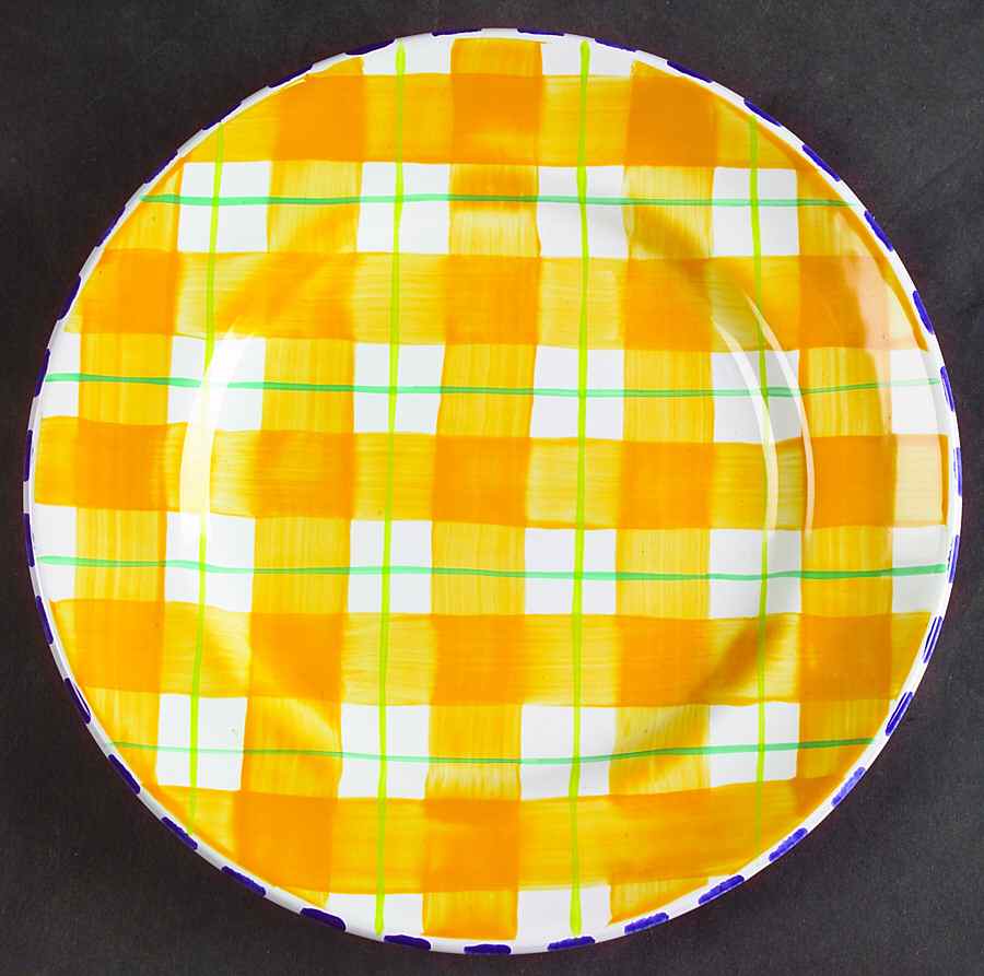 Coquette Yellow Accent Salad Plate by Presenttense-1