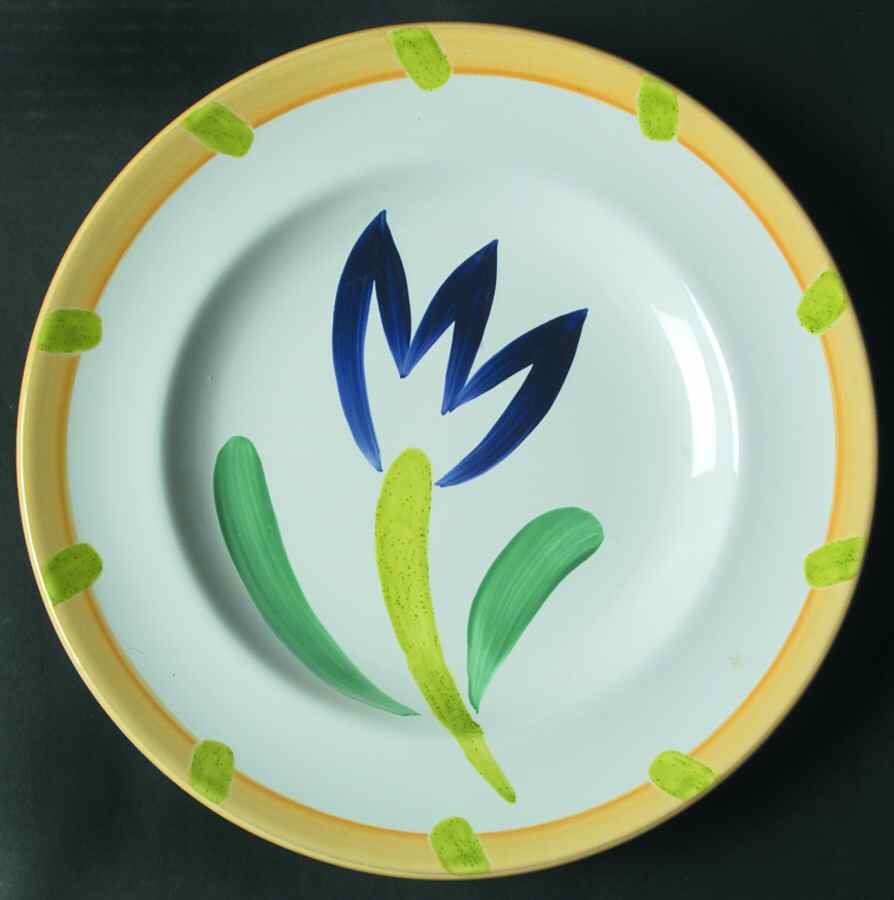 Coquette Yellow Dinner Plate by Presenttense-1