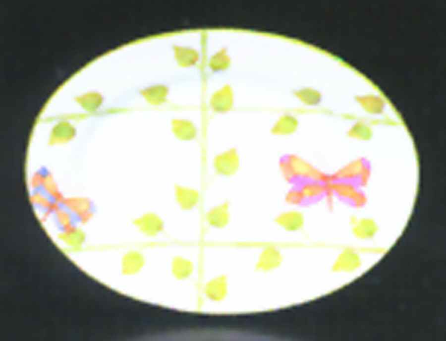 Butterfly Arbor 14" Oval Serving Platter by Presenttense-1