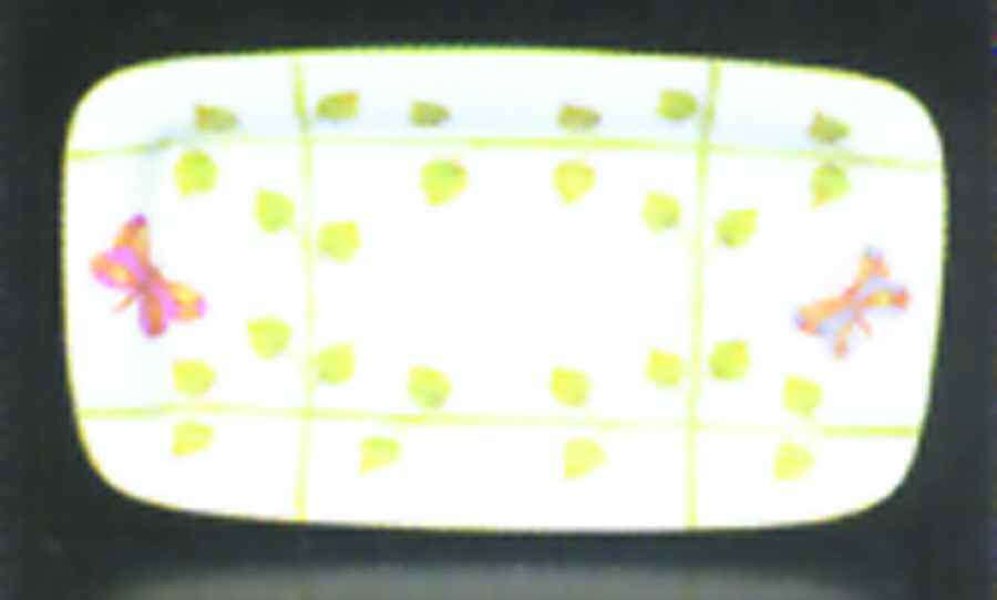 Butterfly Arbor 17" Rectangular Serving Platter by Presenttense-1