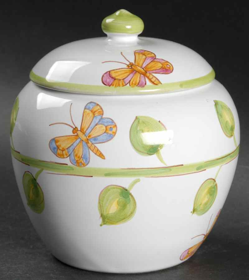 Butterfly Arbor Sugar Bowl & Lid by Presenttense-1