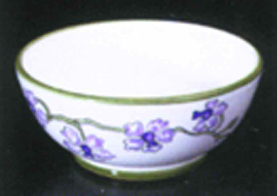Orchid Garden Lilac Coupe Cereal Bowl by Presenttense-1