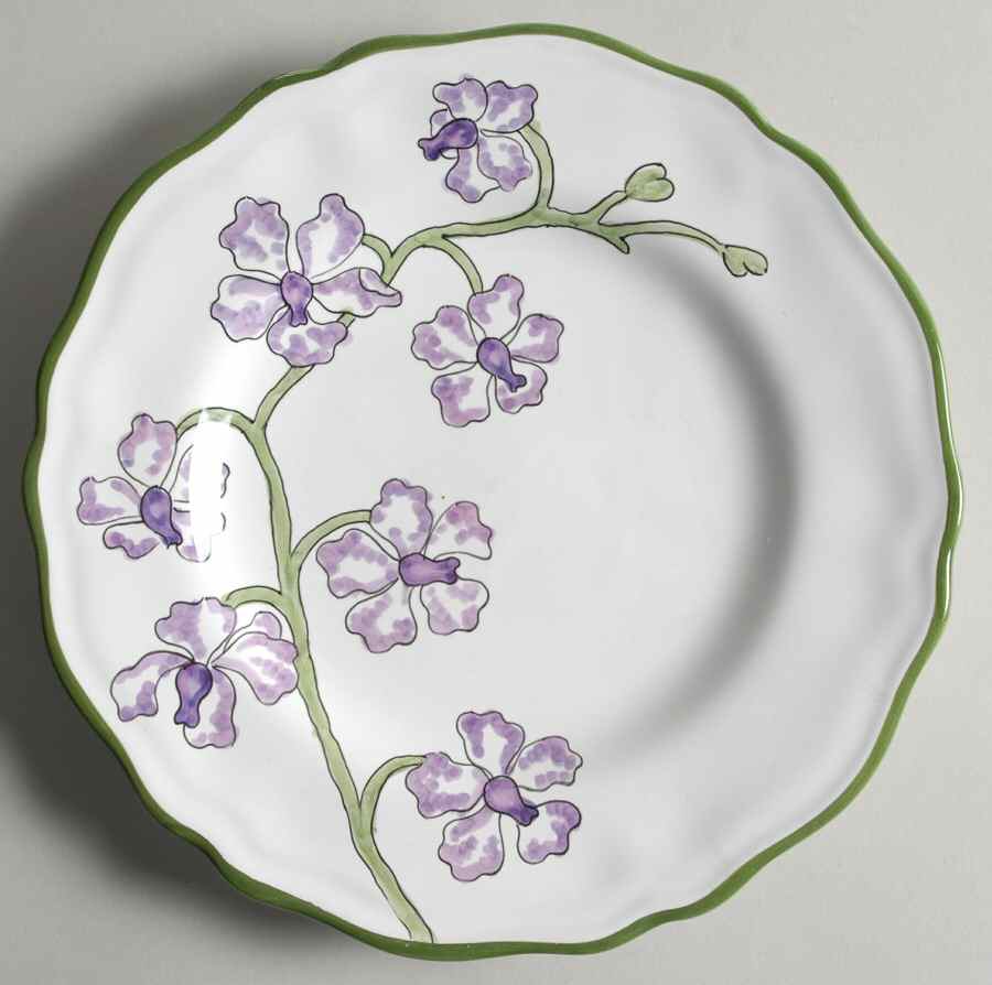 Orchid Garden Lilac Salad Plate by Presenttense-1
