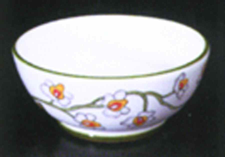 Orchid Garden Yellow Coupe Cereal Bowl by Presenttense-1
