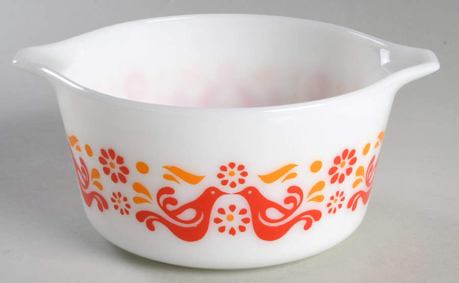 Friendship 1 Qt Round Casserole No Lid by Pyrex-1
