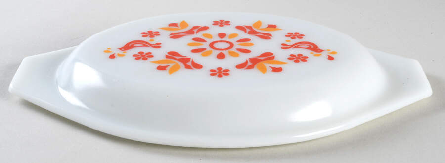Friendship Lid for 1.5 Quart Oval Covered Casserole by Pyrex-1
