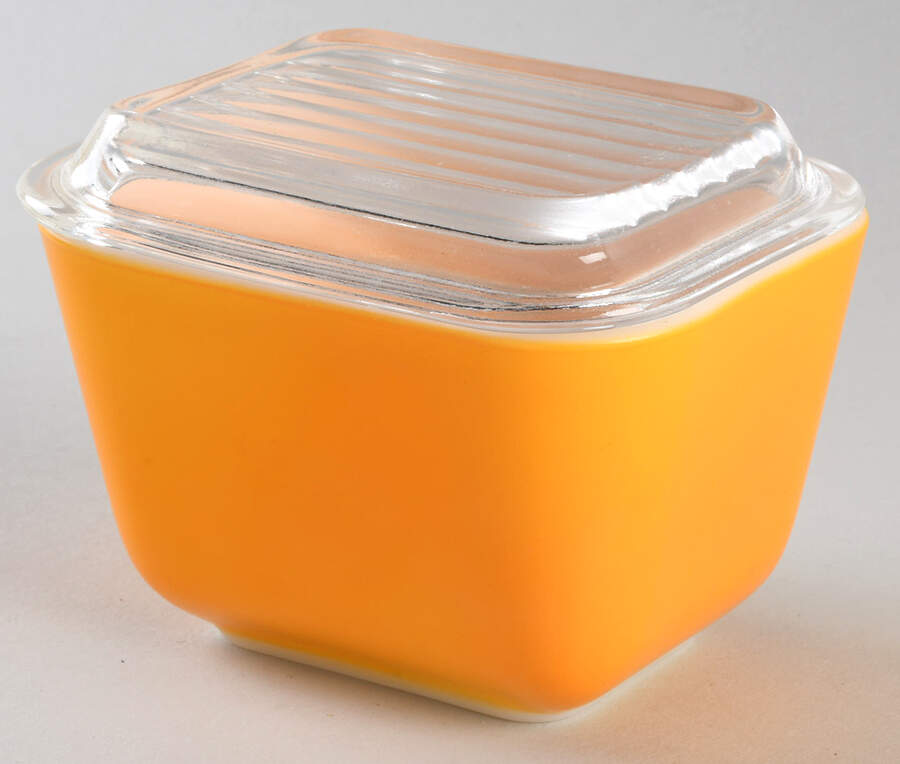 Friendship Small Refrigerator Jar & Lid by Pyrex-1