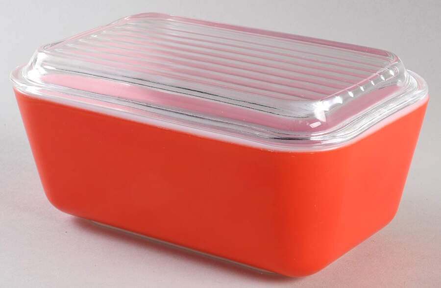 Friendship Medium Refrigerator Jar & Lid by Pyrex-1