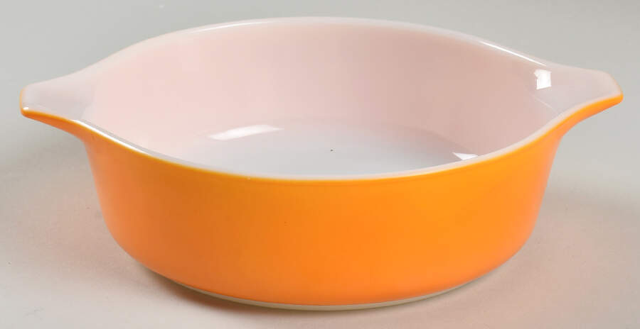 Friendship 1 Pt Round Casserole No Lid by Pyrex-1