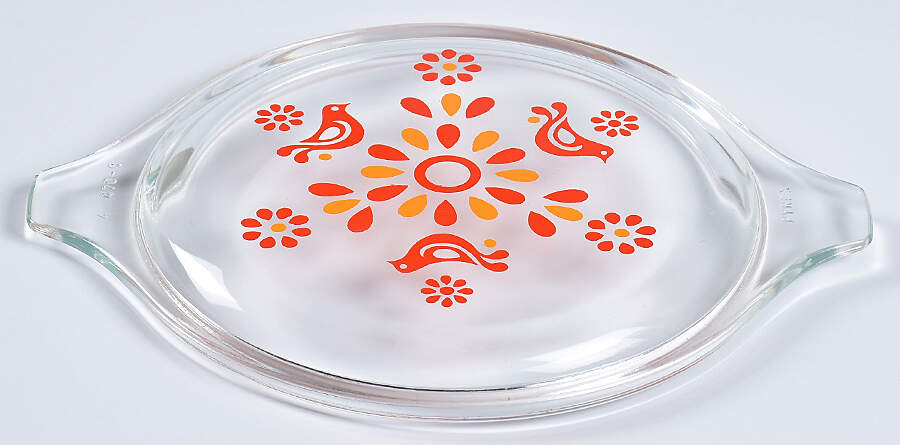 Friendship Lid for 1 Pt Round Casserole by Pyrex-1