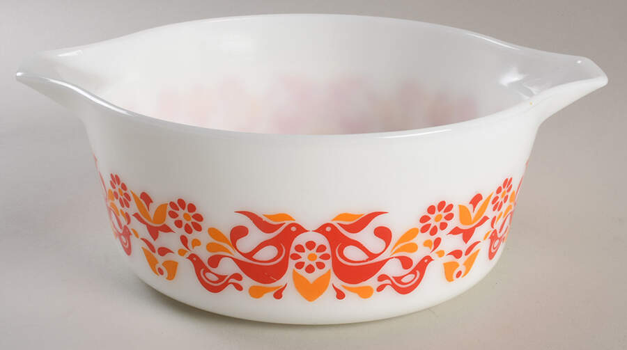 Friendship 2.5 Qt Round Casserole No Lid by Pyrex-1