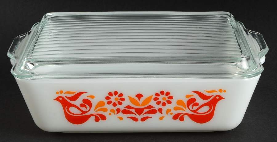 Friendship Large Refrigerator Jar & Lid by Pyrex-1