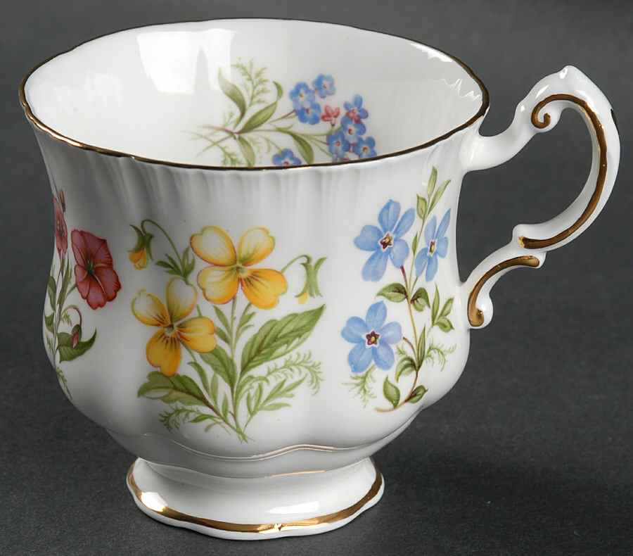 English Flowers (No Flower Name On Back) Footed Cup by Paragon-1