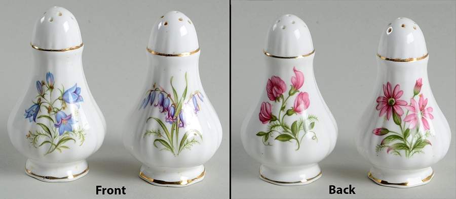 English Flowers (No Flower Name On Back) Salt & Pepper Set by Paragon-1
