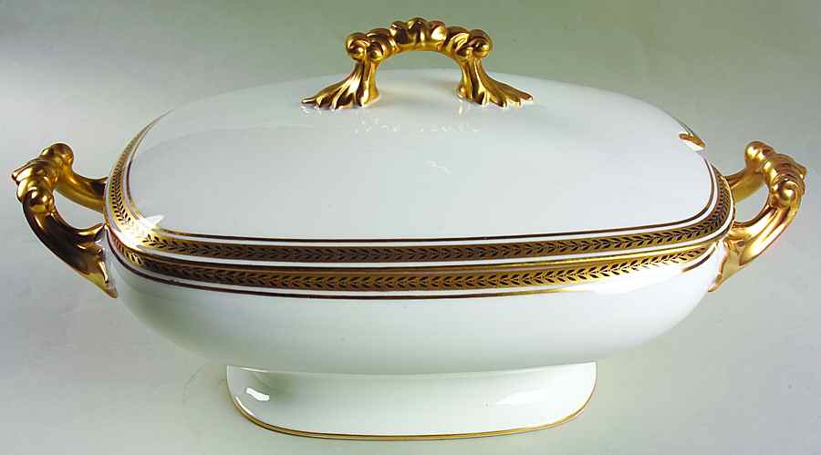 POY391 Rectangular Tureen & Lid by Jean Pouyat-1