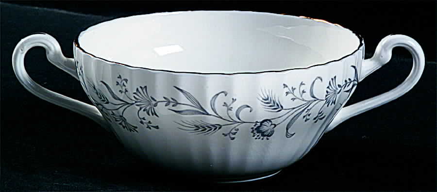Cornfield (Gold Trim) Flat Cream Soup Bowl by Paragon-1