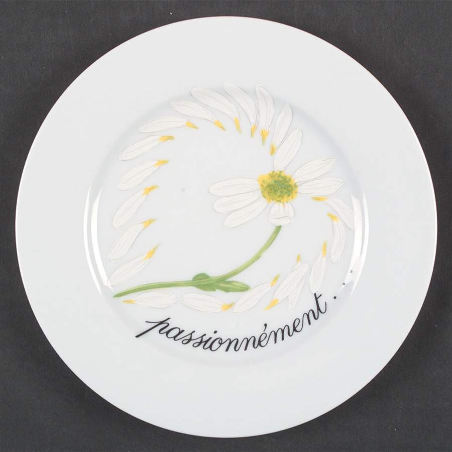 Daisy Salad Plate by Porcelaine de Sologne-1