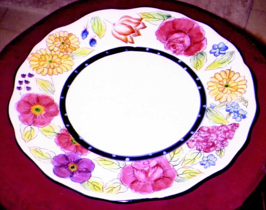 English Garden Salad Plate by Pacific Rim-1