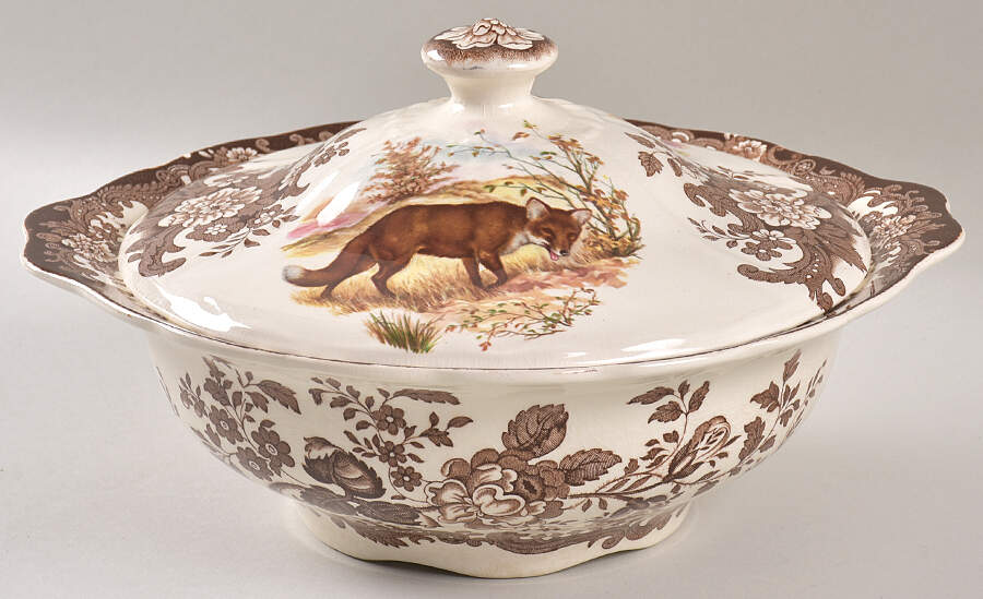 Game Series (Animals) Round Covered Vegetable by Palissy-1