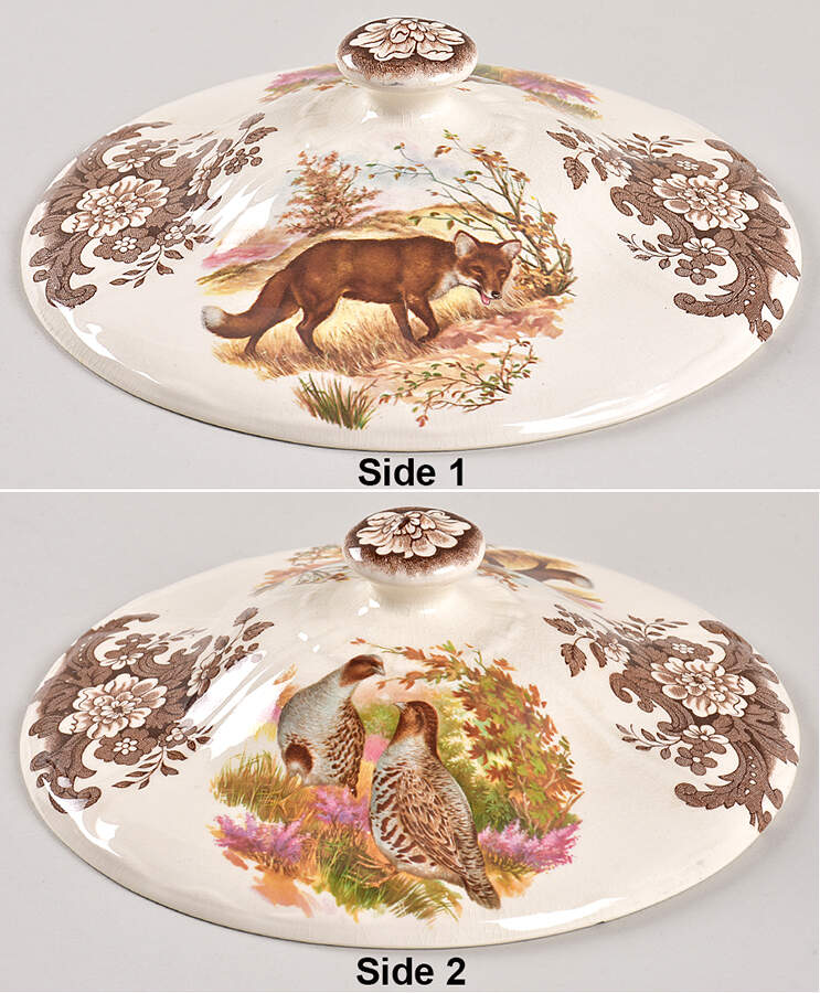 Game Series (Animals) Lid for Round Vegetable by Palissy-1
